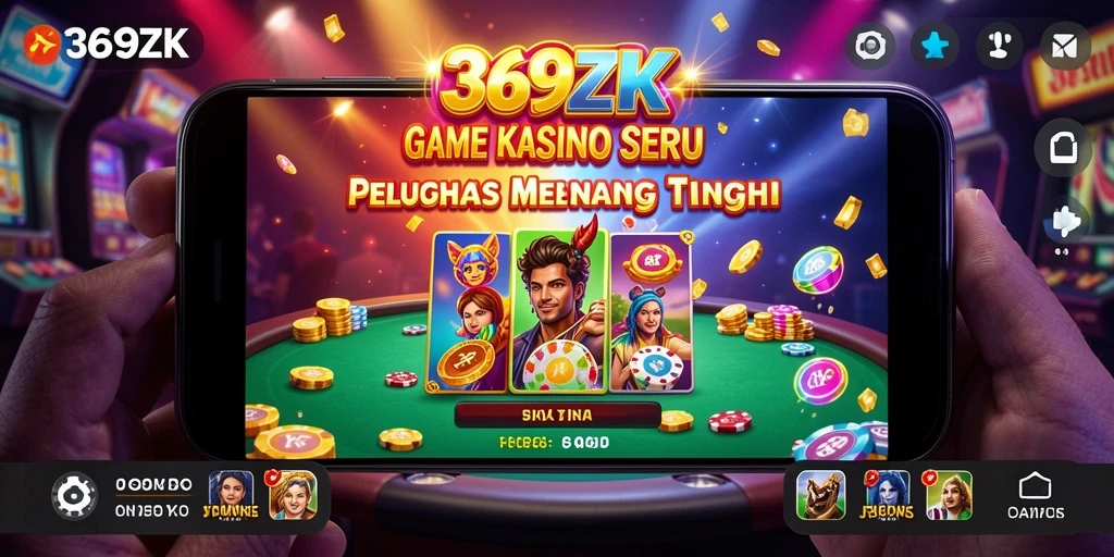 Screenshot gameplay 369ZK dengan suasana Kasino yang penuh warna.