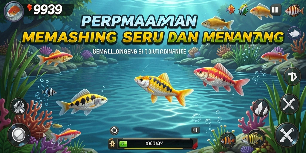 Screenshot gameplay 9939 menunjukkan aksi memancing yang mendebarkan.