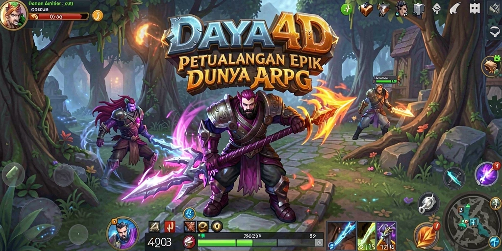 Tampilan gameplay seru di DAYA4D dengan pertempuran intens.