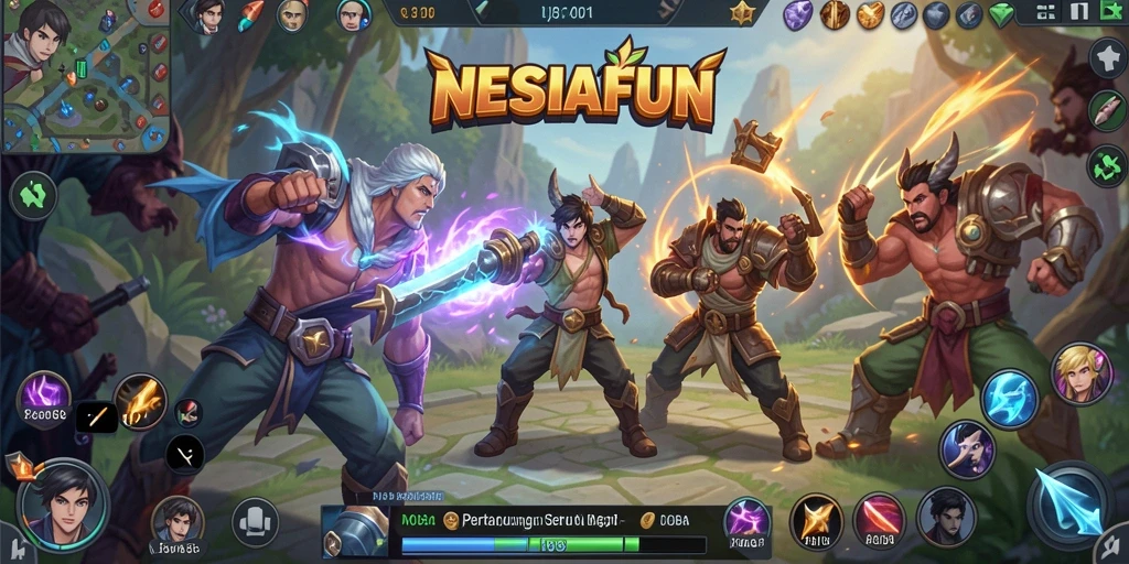 Menampilkan gameplay epik dan pertarungan seru di NESIAFUN.