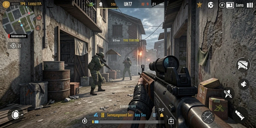 Tampilan gameplay seru UH77 dengan aksi menegangkan.