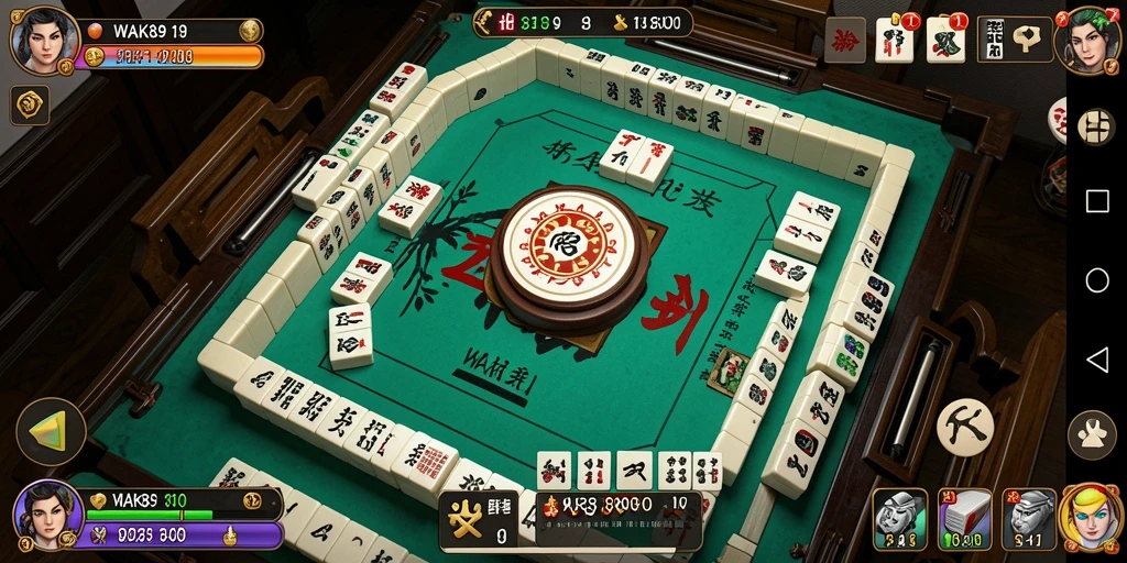 Tangkapan layar utama WAK89 menampilkan aksi permainan Mahjong yang mendebarkan.