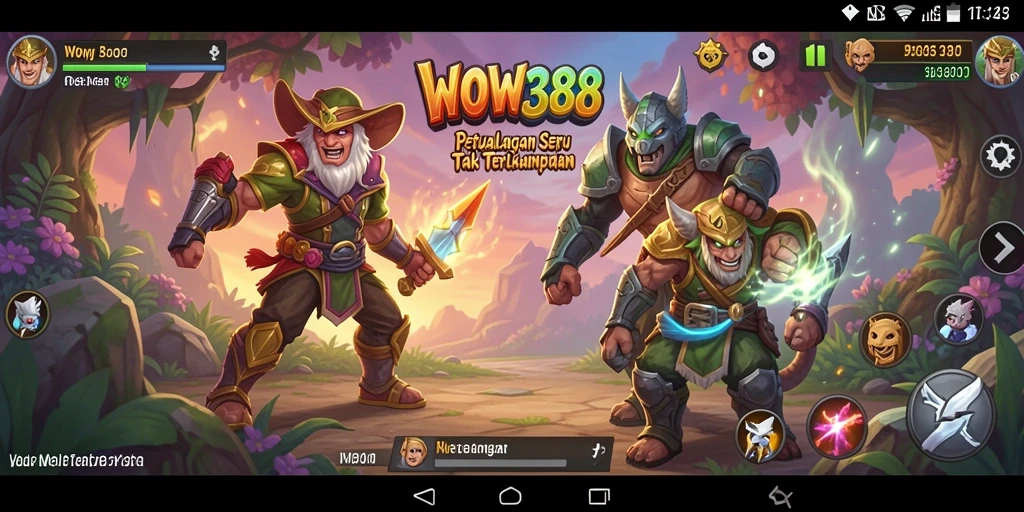 Tampilan menggugah dari gameplay seru WOW388 dalam petualangan.