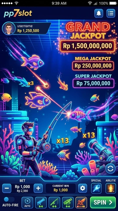 Tampilan antarmuka pp7slot yang menarik dan mudah digunakan.